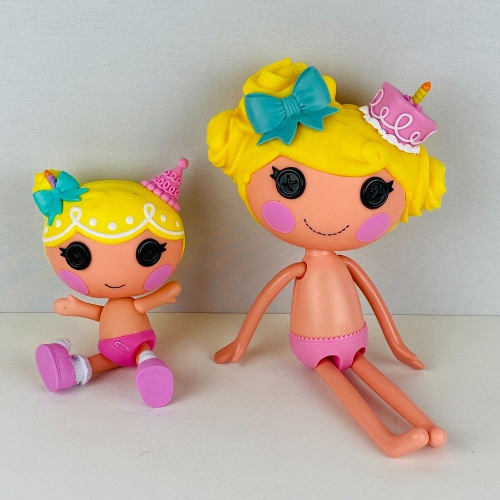 Lalaloopsy 2 Doll Lot Little Wishes Slice of Cake & Candy Slice O Cake Dolls - Picture 2 of 12